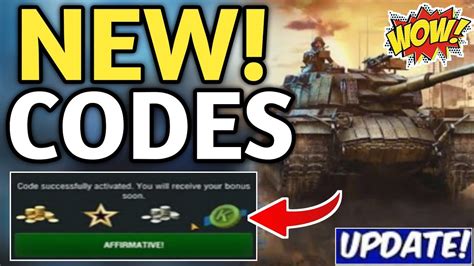 All World Of Tanks WoT Codes (April 2024) .